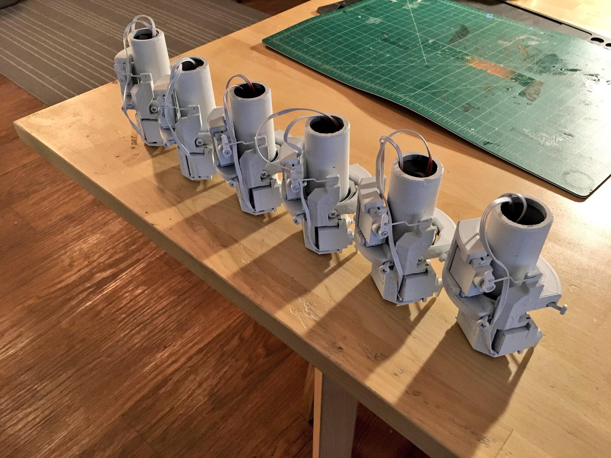 Thrust vectoring mounts coming down the production line