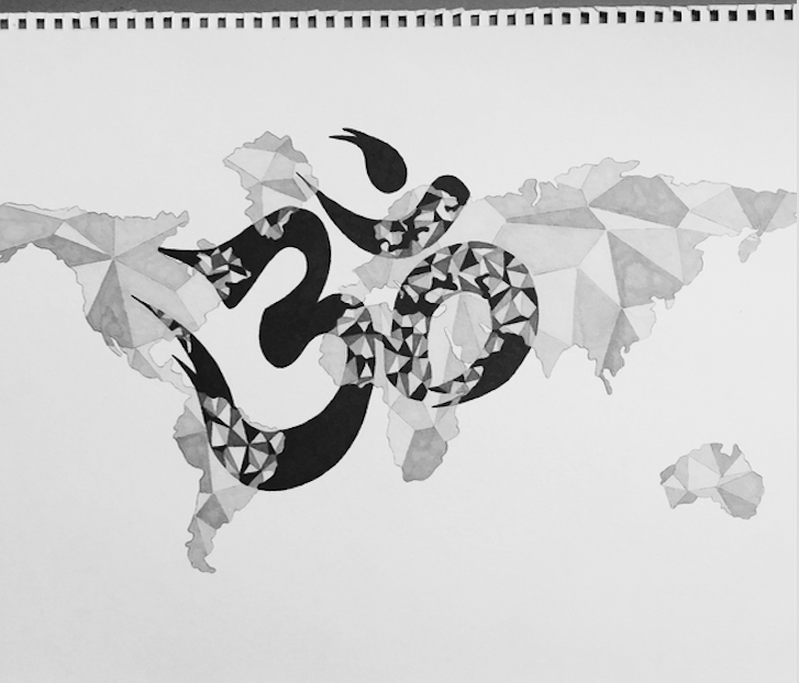 Namaste Package Drawing by Alexia De Laubadère