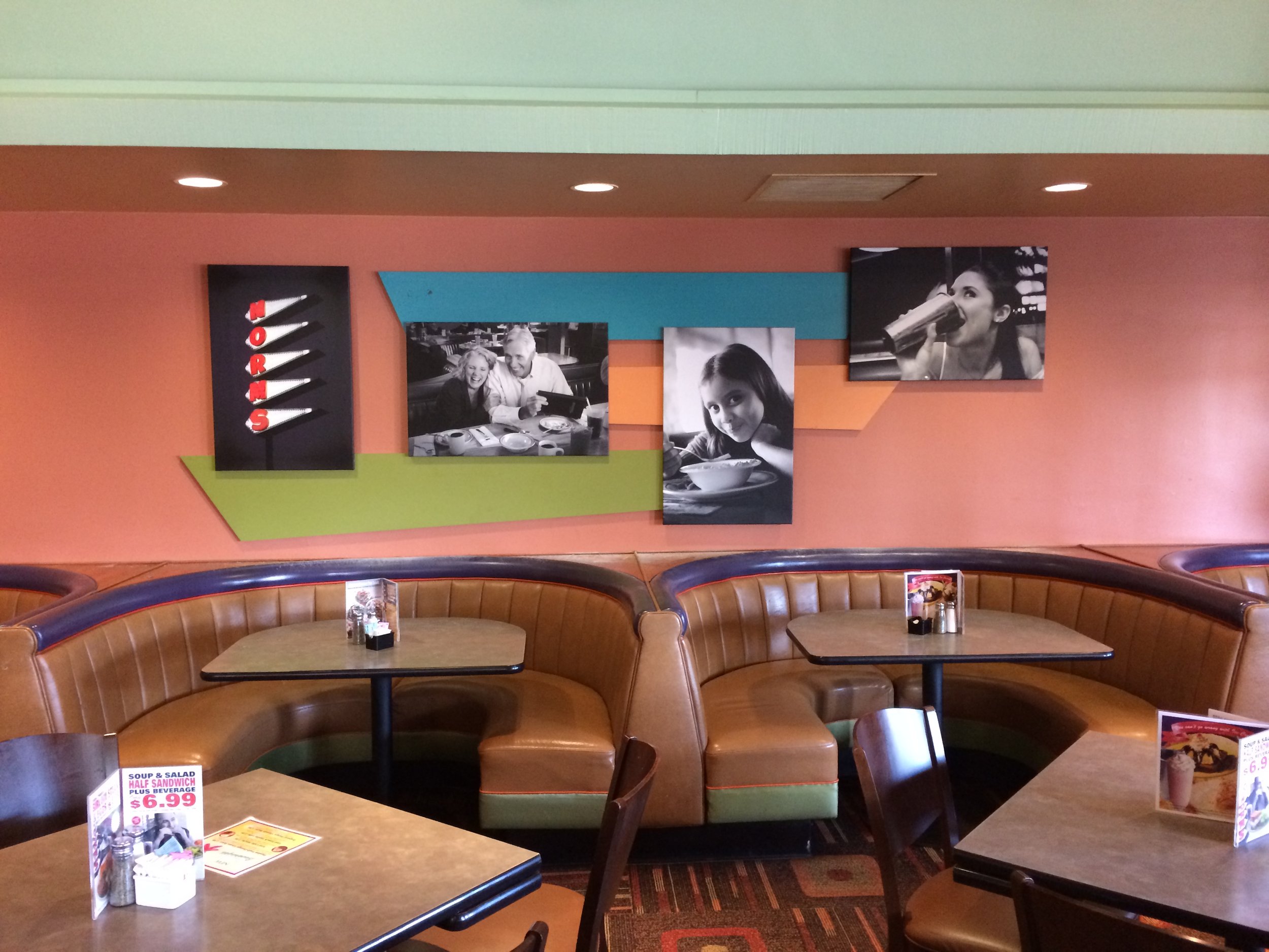 Artwork printed, framed and installed for a Norm's restaurant (1).JPG
