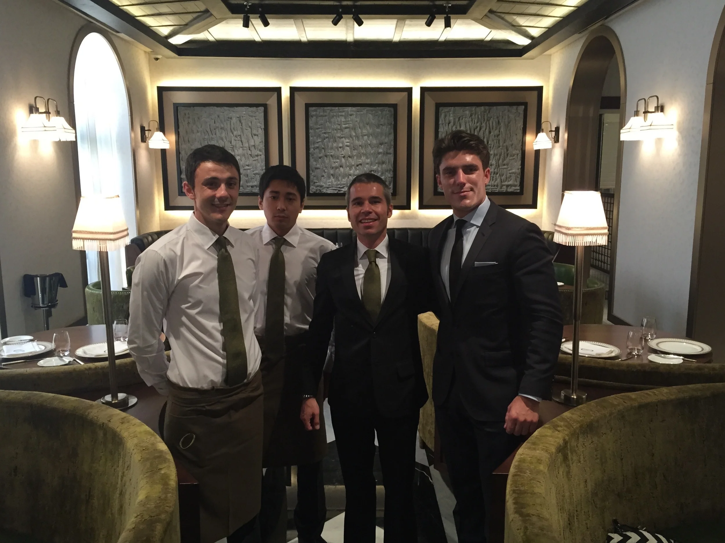 Members of our FOH team from Macedonia, Uzbekistan and Spain 