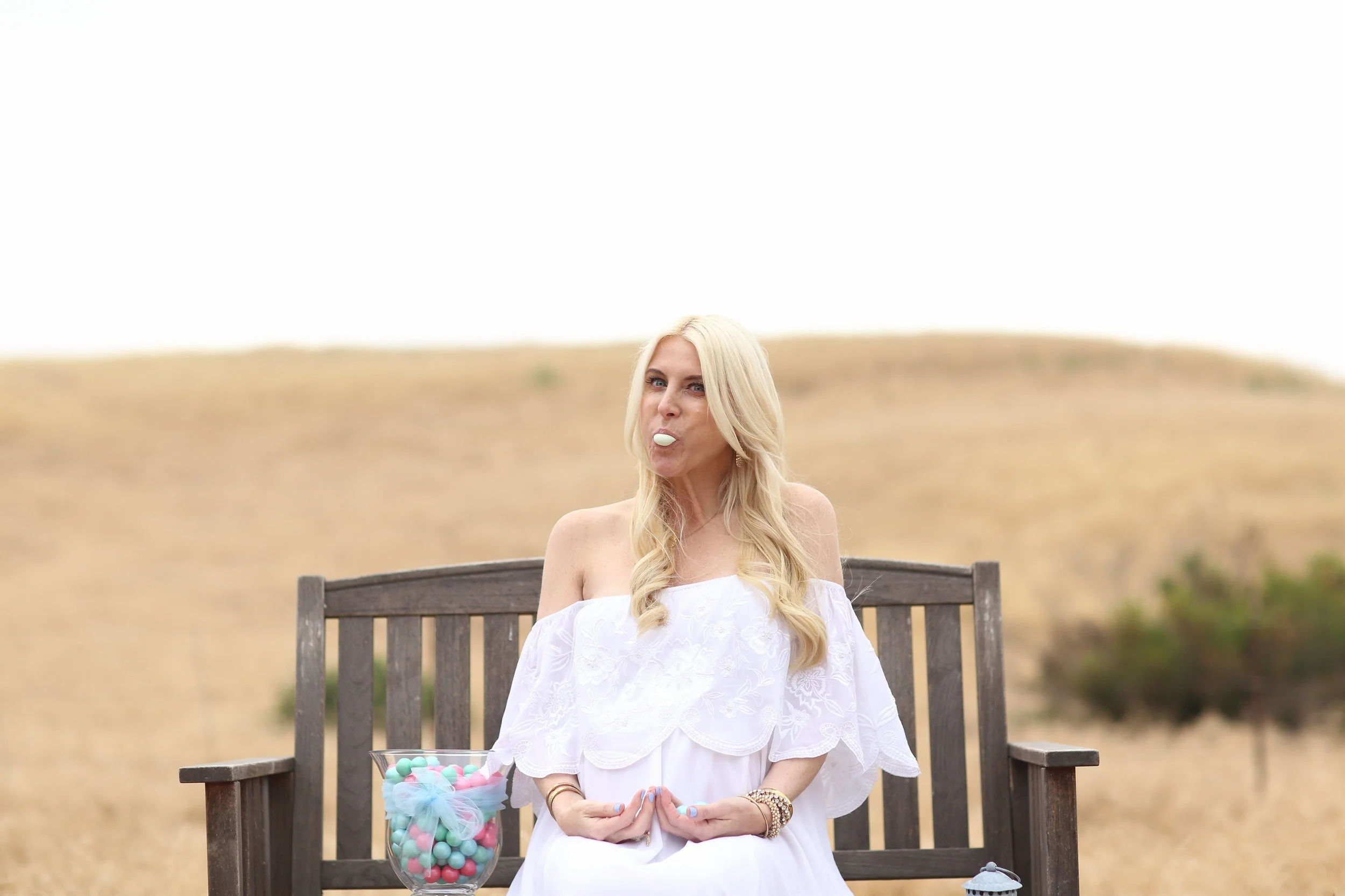 This bubble...and this mama...were getting ready to POP!