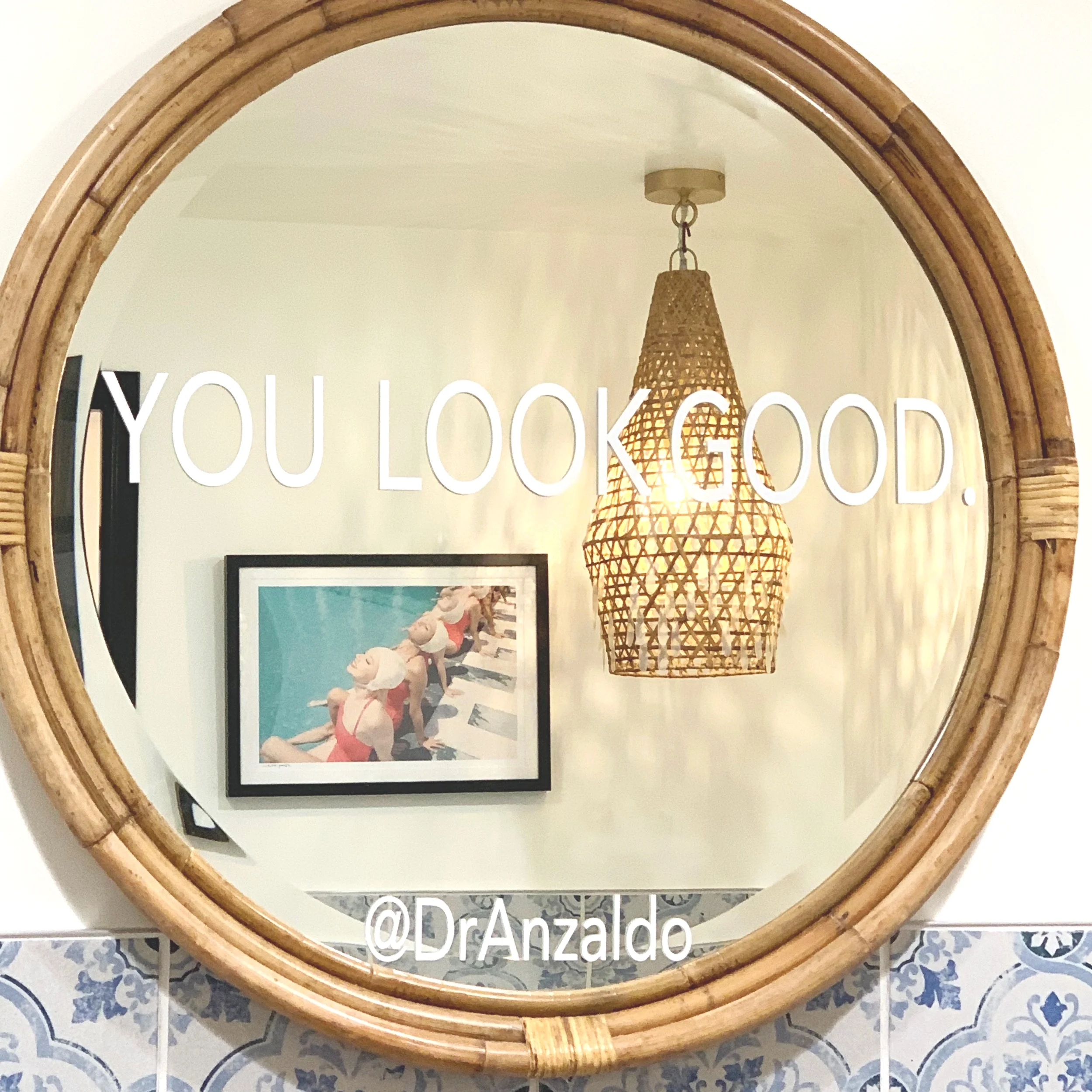 See the cute art work and yes, indeed. You. Look. Good.