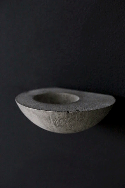 Lovely assymetry and texture on a small wall bowl