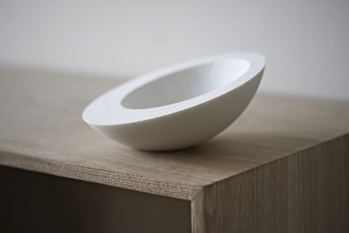 Medium sized white porcelain bowl