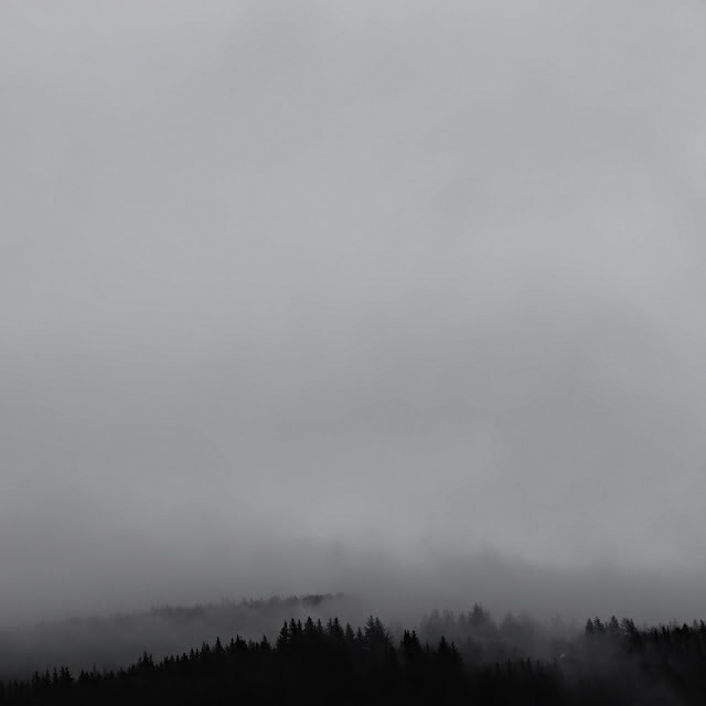 Rain clouds moving in over Mount Fløyen. My first seven days in Bergen, I saw no mountaintops. The seven mountains surrounding the city were blanketed in beautiful, misty, slow-moving clouds.