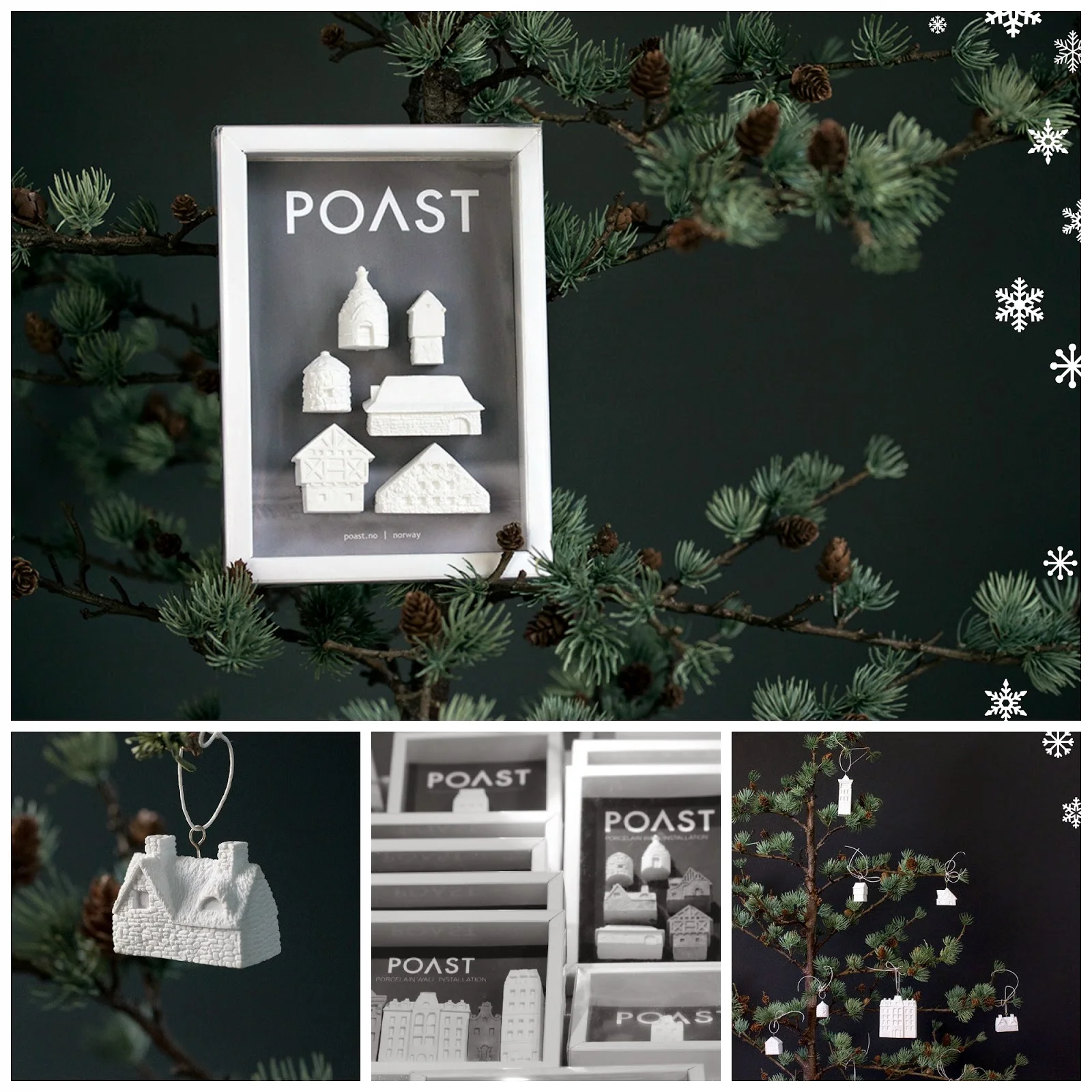 Christmas tree ornaments and packaged gift sets ready to sell at the Christmas markets in Oslo and Bergen