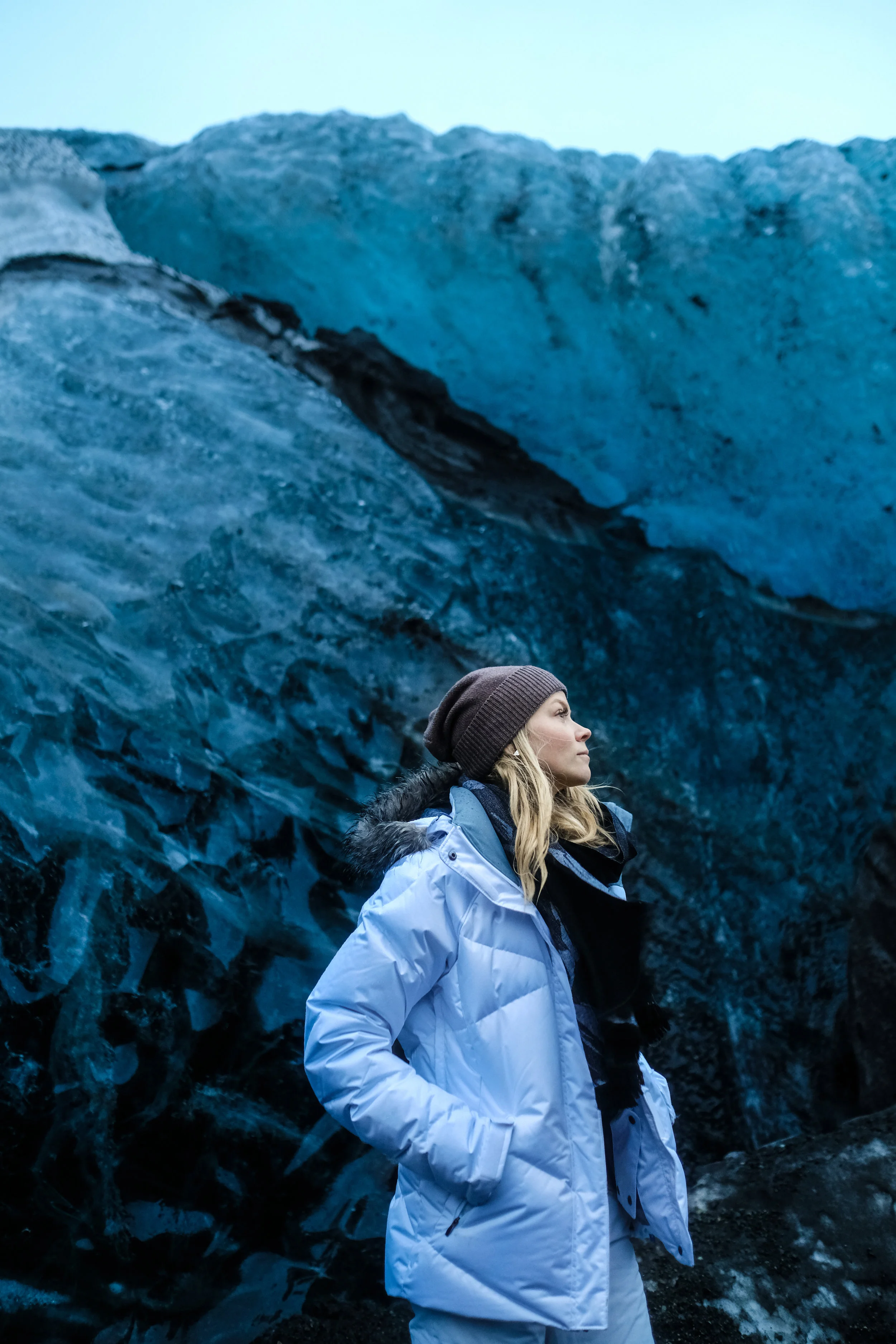 Blue ice in Iceland