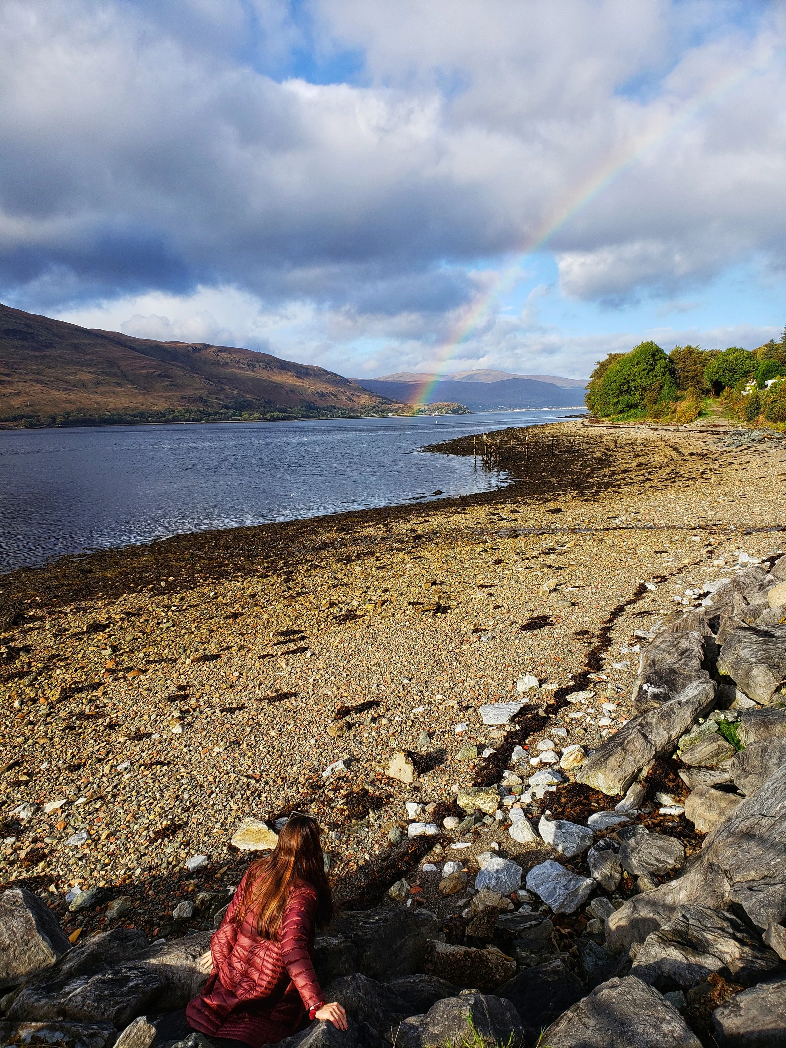 We had to stop and chase this rainbow!