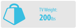 TV Weight: 200 lbs | Large TV Wall Mount