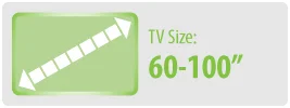 TV Size: 60-100" | Extra Large TV Wall Mount