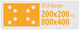 VESA Range: 200x200 to 800x400 | Large TV Wall Mount
