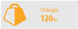 TV Weight: 120 lbs | Large TV Wall Mount