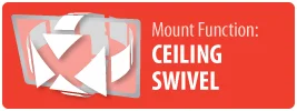 Mount Function: Ceiling Swivel | Ceiling Swivel TV Mount