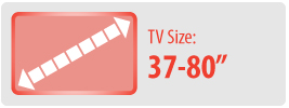 Copy of TV Size: 37-80" | Large Ceiling TV Mount