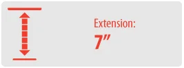 Extension: 7” | Projector Mount