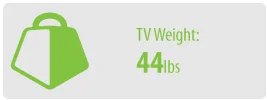 TV Weight: 44 lbs | Small TV Wall Mount