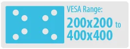 VESA Range: 200x200 to 400x400 | Medium TV Wall Mount
