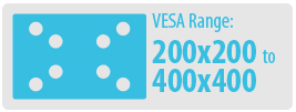 VESA Range: 200x200 to 400x400 | Medium TV Wall Mount