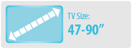 TV Size: 47-90" | Large TV Wall Mount