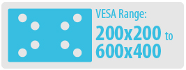 VESA Range: 200x 200 to 600x400 | Large TV Wall Mount