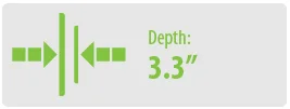 Depth: 3.3” | Extra Large TV Wall Mount