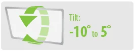 Tilt: -10° to 5° | Extra Large TV Wall Mount