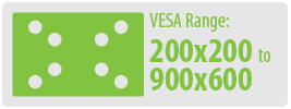 VESA Range: 200x 200 to 900x600 | Extra Large TV Wall Mount