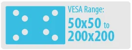 VESA Range: 50x50 to 100x100 | Small TV Wall Mount
