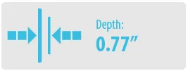 Depth: 0.77” | Small TV Wall Mount