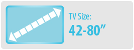 TV Size: 42-80" | Large TV Wall Mount