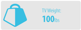 TV Weight: 80 lbs | Large TV Wall Mount