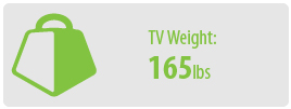 TV Weight: 165 lbs | Large TV Wall Mount
