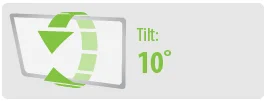 Tilt: 10° | Large TV Wall Mount