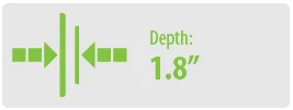 Depth: 1.8” | Large TV Wall Mount