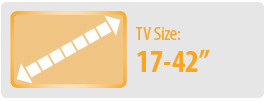 TV Size: 17-42" | Small TV Wall Mount