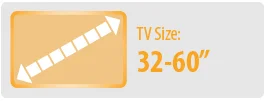 TV Size: 32-60" | Medium TV Wall Mount