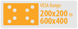 VESA Range: 200x200 to 400x400 | Large TV Wall Mount