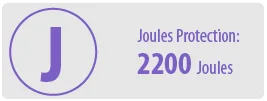 Joules of Protection: 2200