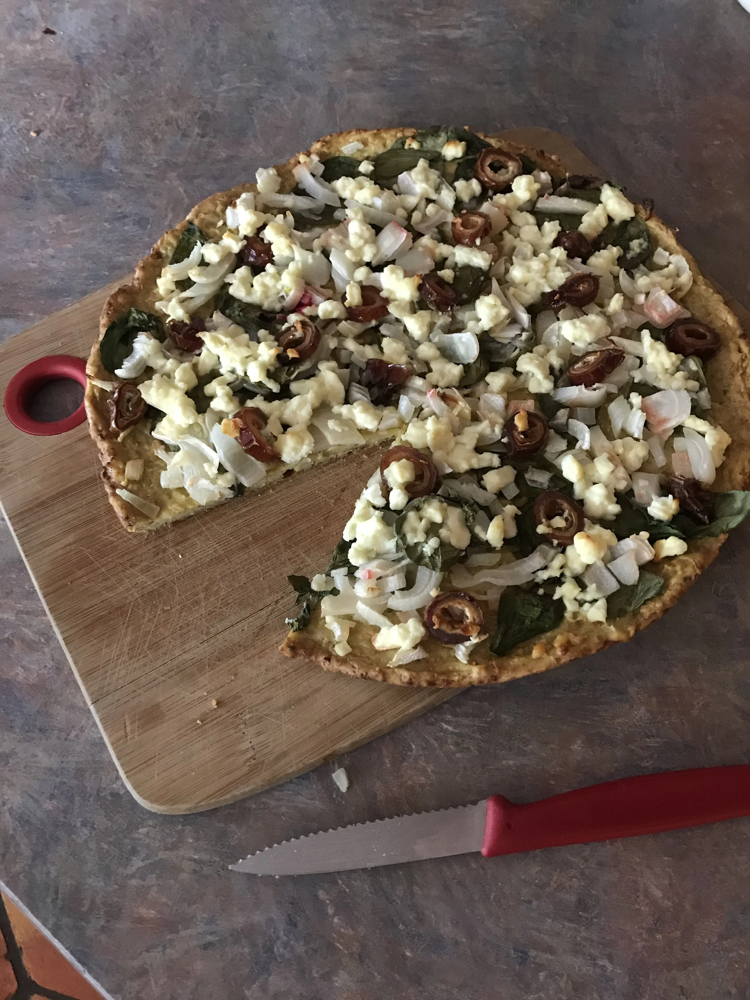 Medjool Date Caramelized Onion And Feta Pizza Gluten Free Phoebe Jenkins