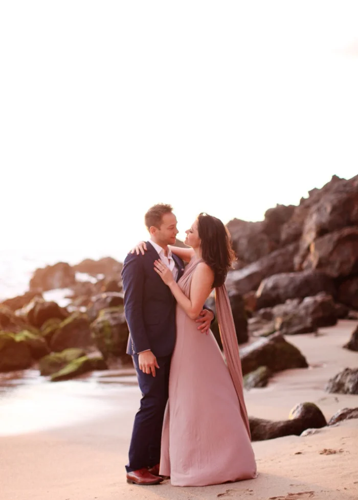 malibu southern california engagement photography oceanside cliff sunflower field