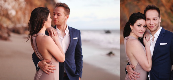 malibu southern california engagement photography oceanside cliff sunflower field