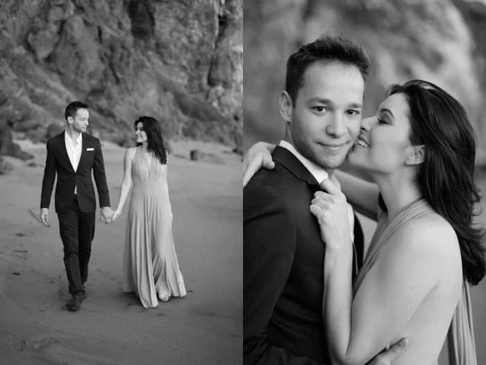 malibu southern california engagement photography oceanside cliff sunflower field