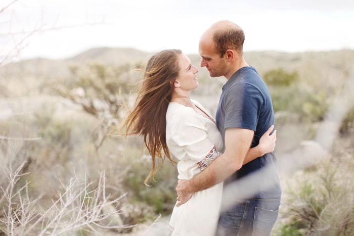 Morongo Canyon, Morongo Valley, desert boho engagement shoot