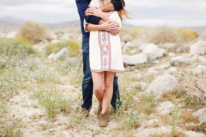Morongo Canyon, Morongo Valley, desert boho engagement shoot