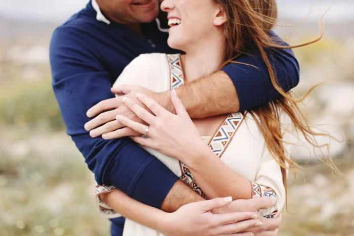 Morongo Canyon, Morongo Valley, desert boho engagement shoot