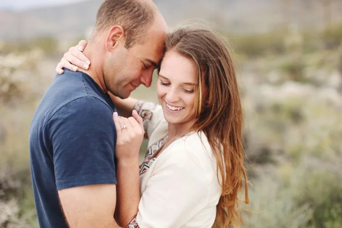Morongo Canyon, Morongo Valley, desert boho engagement shoot
