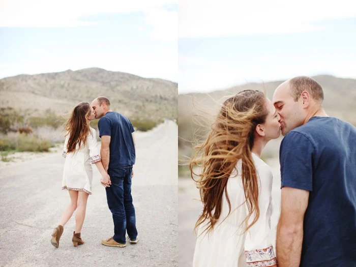 Morongo Canyon, Morongo Valley, desert boho engagement shoot