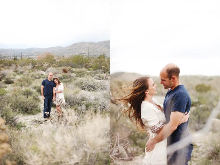 Morongo Canyon, Morongo Valley, desert boho engagement shoot