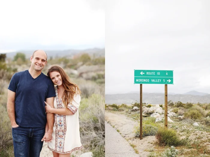 Morongo Canyon, Morongo Valley, desert boho engagement shoot