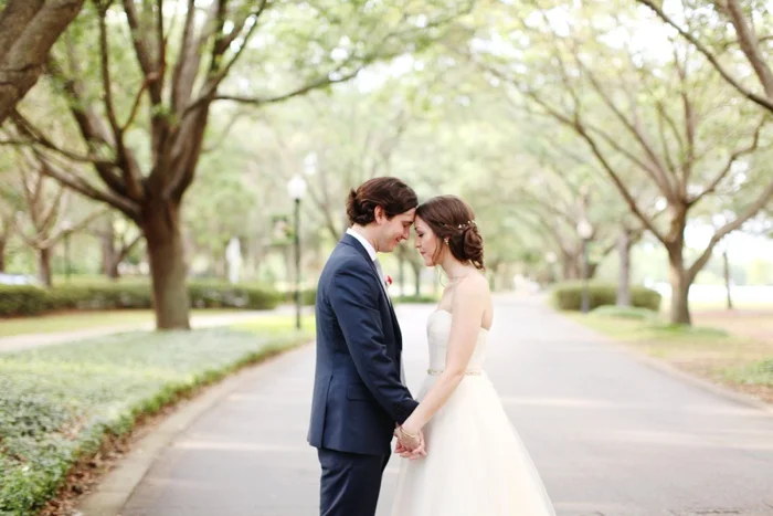 Cypress Grove Estate Orlando Central Florida Blush and Navy Wedding